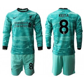 Fußballtrikots Liverpool Naby Keita 8 Kinder 2020-2021 Langarm Auswärts-trikot kaufen